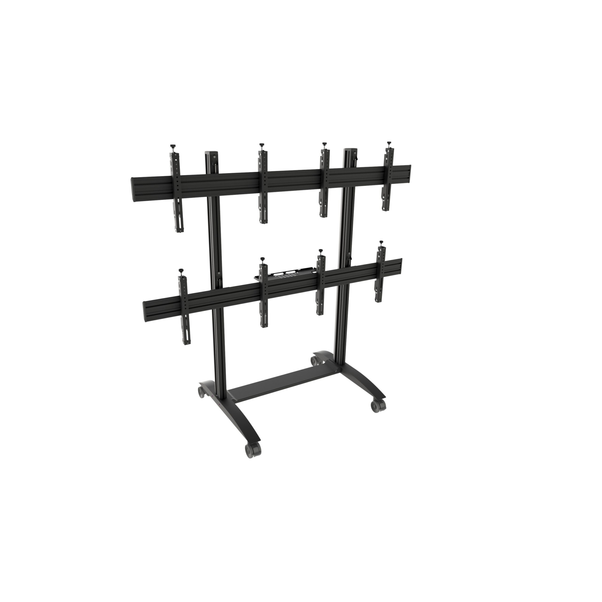 EDBAK VWTA2257-L Video Wall Trolley, modular 2x2, for 50-57" Screens, Landscape | EDBAK | Other | VWTA2257-L Video Wall Trolley, modular 2x2 | 50-57 " | Maximum weight (capacity) 220 kg | Black - Image 3
