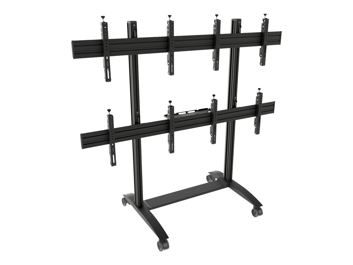 EDBAK VWTA2257-L Video Wall Trolley, modular 2x2, for 50-57" Screens, Landscape | EDBAK | Other | VWTA2257-L Video Wall Trolley, modular 2x2 | 50-57 " | Maximum weight (capacity) 220 kg | Black - Image 2