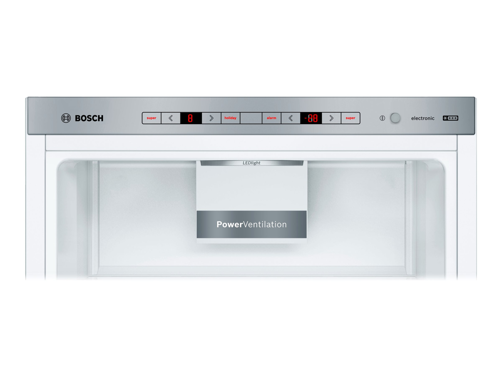 Bosch | Refrigerator | KGE49AWCA | Energy efficiency class C | Free standing | Combi | Height 201 cm | Fridge net capacity 302 L | Freezer net capacity 117 L | 38 dB | White - Image 6