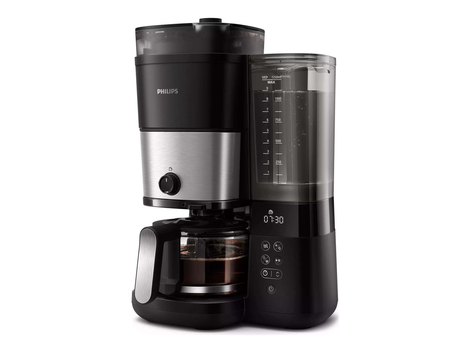 Philips | All-in-1 Brew Coffee Machine | HD7900/50 | Ground | Black/Stainless Steel