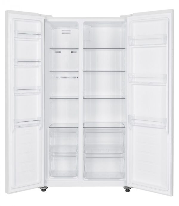 ETA | Refrigerator | ETA139790000EN | Energy efficiency class E | Free standing | Side by side | Height 177 cm | No Frost system | Fridge net capacity 291 L | Freezer net capacity 151 L | Display | 39 dB | White - Image 3