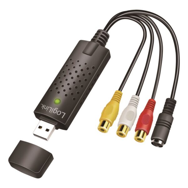 Logilink | USB 2.0 A/V grabber, USB-A/M to 3x RCA + Mini-DIN 5/F, Windows 11 | VG0030A