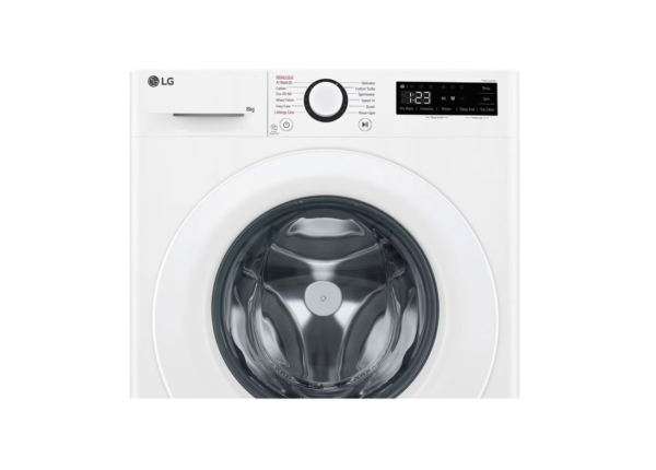 LG | Washing machine | F2WR508SWW | Energy efficiency class A-10% | Front loading | Washing capacity 8 kg | 1200 RPM | Depth 47.5 cm | Width 60 cm | Display | LED | Steam function | Direct drive | White - Image 7