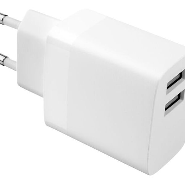 Fixed | Dual USB Travel Charger 17W and USB/USB-C Cable | FIXC17N-2UC-WH | N/A