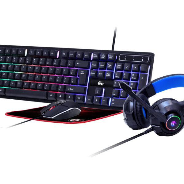 Gembird | 4-in-1 Backlight Gaming Kit "Ghost" | GGS-UMGL4-02 | Gaming Kit | Wired | US | USB