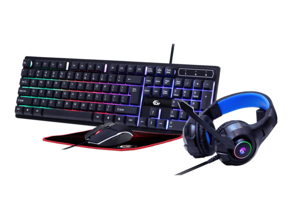 Gembird | 4-in-1 Backlight Gaming Kit "Ghost" | GGS-UMGL4-02 | Gaming Kit | Wired | US | USB - Image 2