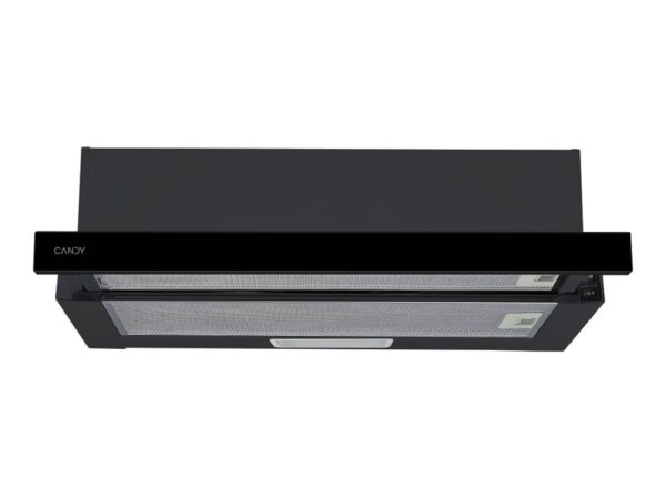 Candy Hood | CBT60RBG | Telescopic | Energy efficiency class C | Width 60 cm | 402 m³/h | Mechanical | LED | Black - Image 2