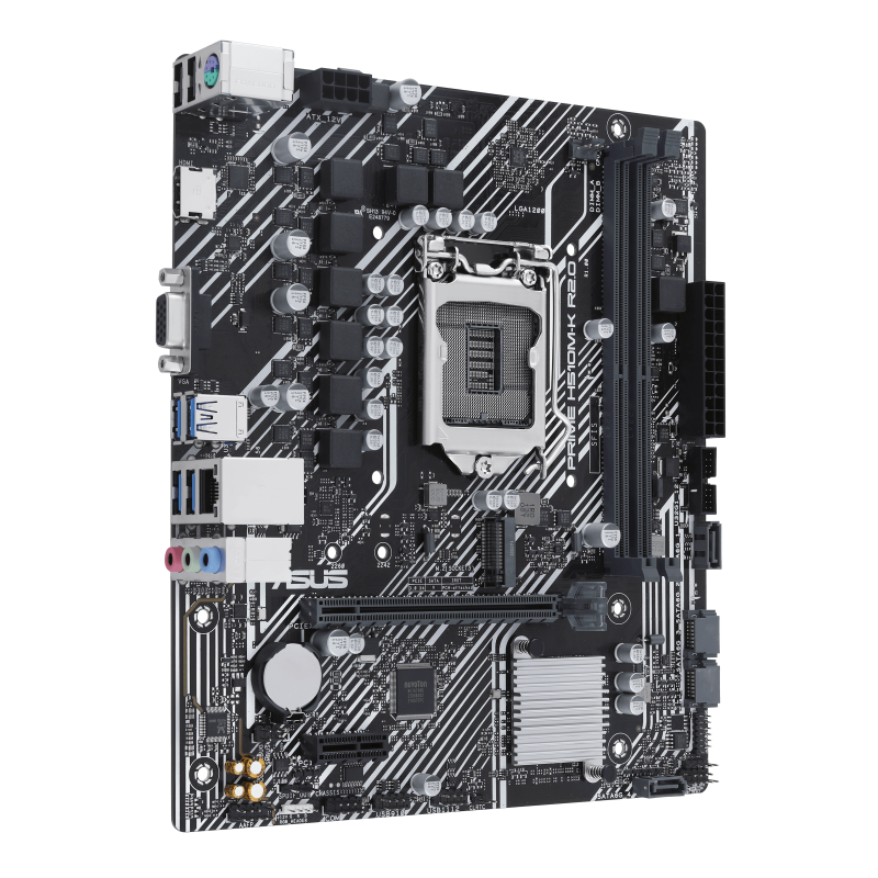 Asus | PRIME H510M-K R2.0 | Processor family Intel | Processor socket LGA1200 | DDR4 DIMM | Memory slots 2 | Supported hard disk drive interfaces SATA, M.2 | Number of SATA connectors 4 | Chipset Intel H470 | micro-ATX - Image 3