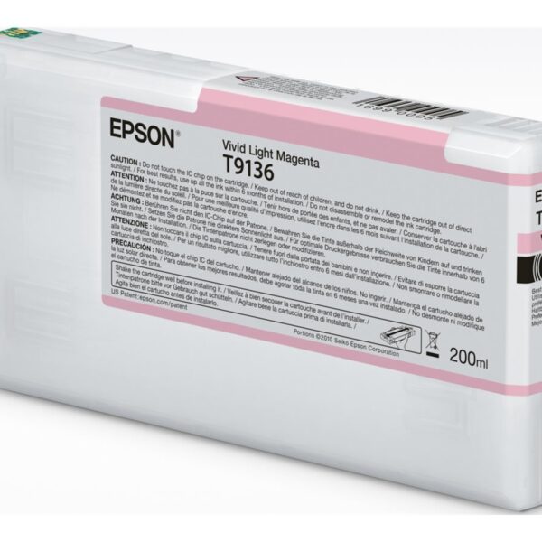 Epson Ink Cartridge | T91360N | Ink Cartrige | Vivid Light Magenta