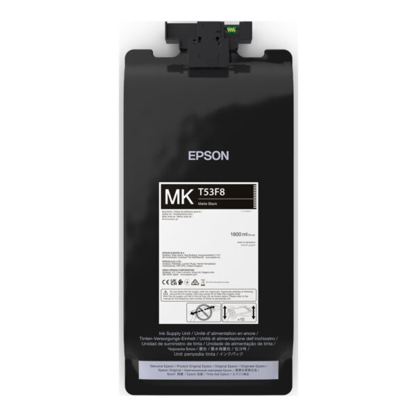 Epson P-Series T53F80N Matte Black IIPS Ink 1600ml | Epson C13T53F80N | Epson T53F8 - matte black - original - ink pouch | Epson UltraChrome Pro6 | Matte black