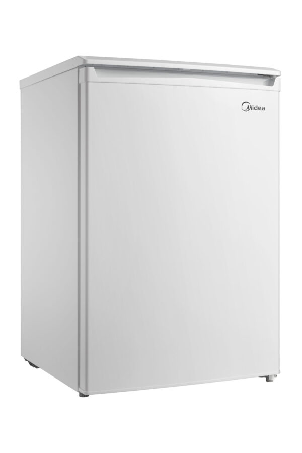 Midea Refrigerator | MDRD168FGE01 | Energy efficiency class E | Free standing | Larder | Height 84.5 cm | Fridge net capacity 97 L | Freezer net capacity 16 L | 39 dB | White - Image 3