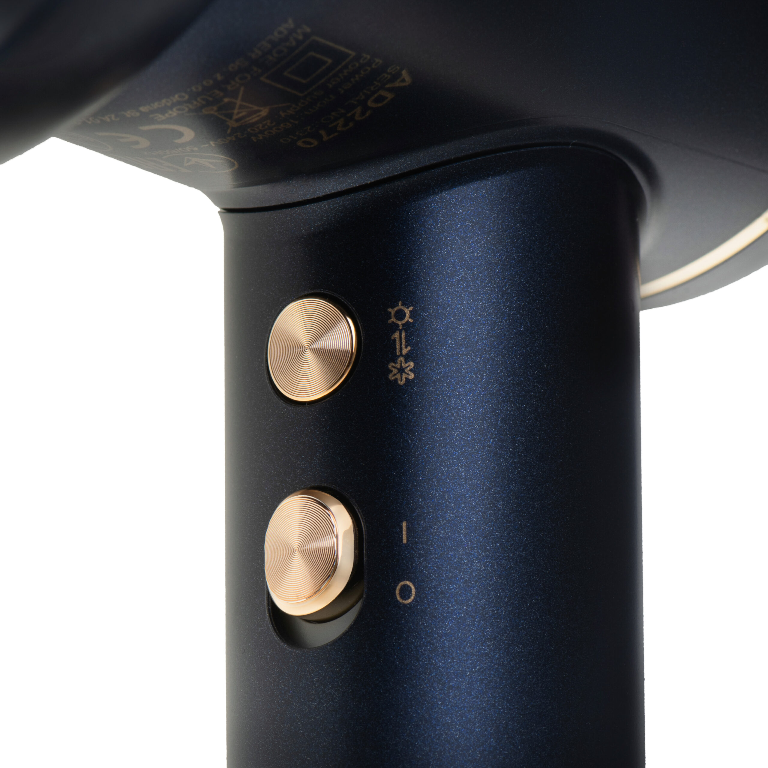 Adler Hair Dryer | AD 2270 SUPERSPEED | 1600 W | Number of temperature settings 3 | Ionic function | Diffuser nozzle | Blue - Image 6