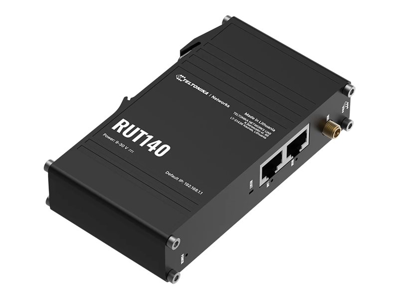 Ethernet Router | RUT140 | 802.11n | 10/100 Mbit/s | Ethernet LAN (RJ-45) ports 1 | Mesh Support Yes | MU-MiMO No | No mobile broadband - Image 2