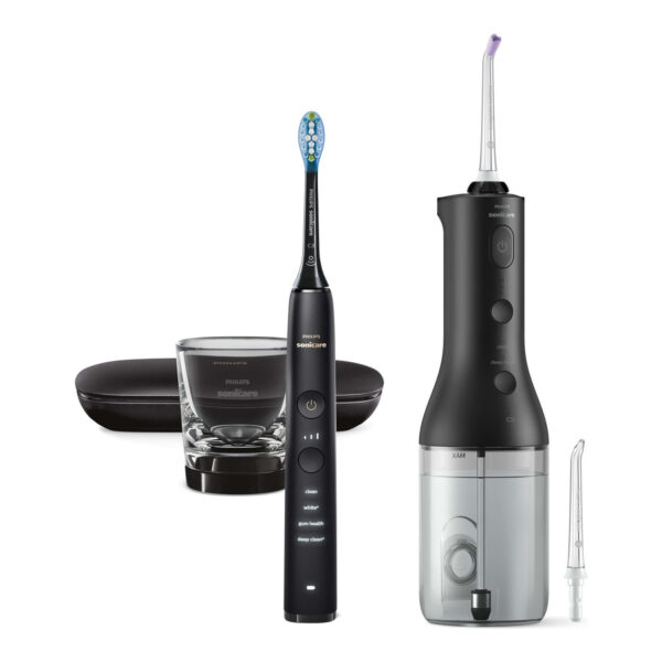 Philips HX3886/43 Sonicare DiamondClean Oral irrigator + Electric toothbrush, Black | Philips
