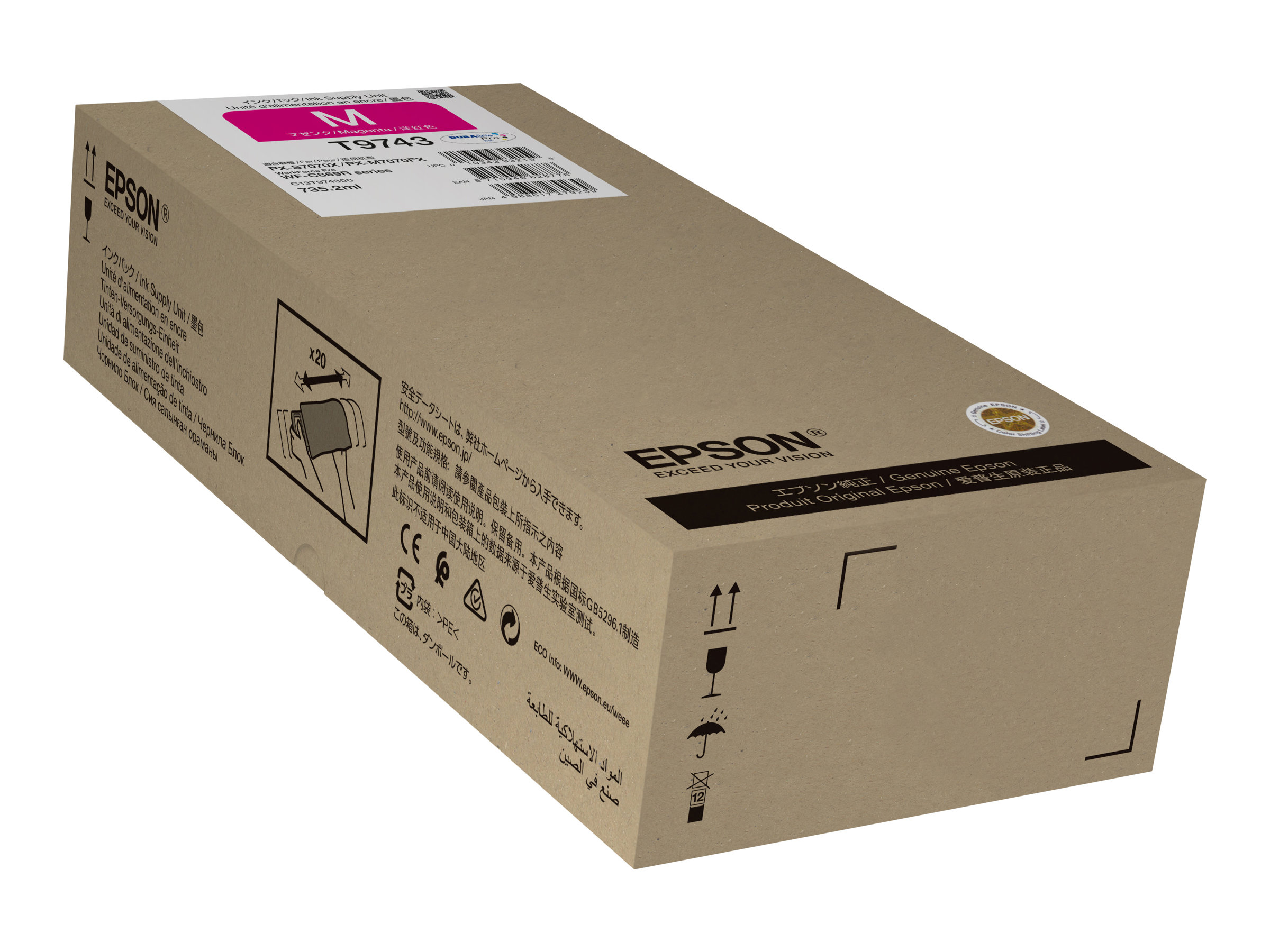 Epson WF-C869R Magenta XXL Ink WorkForce Pro T97430N | Epson C13T97430N | Epson T9743 - XXL size - magenta - original - ink cartridge | Ink cartridge | Magenta - Image 4