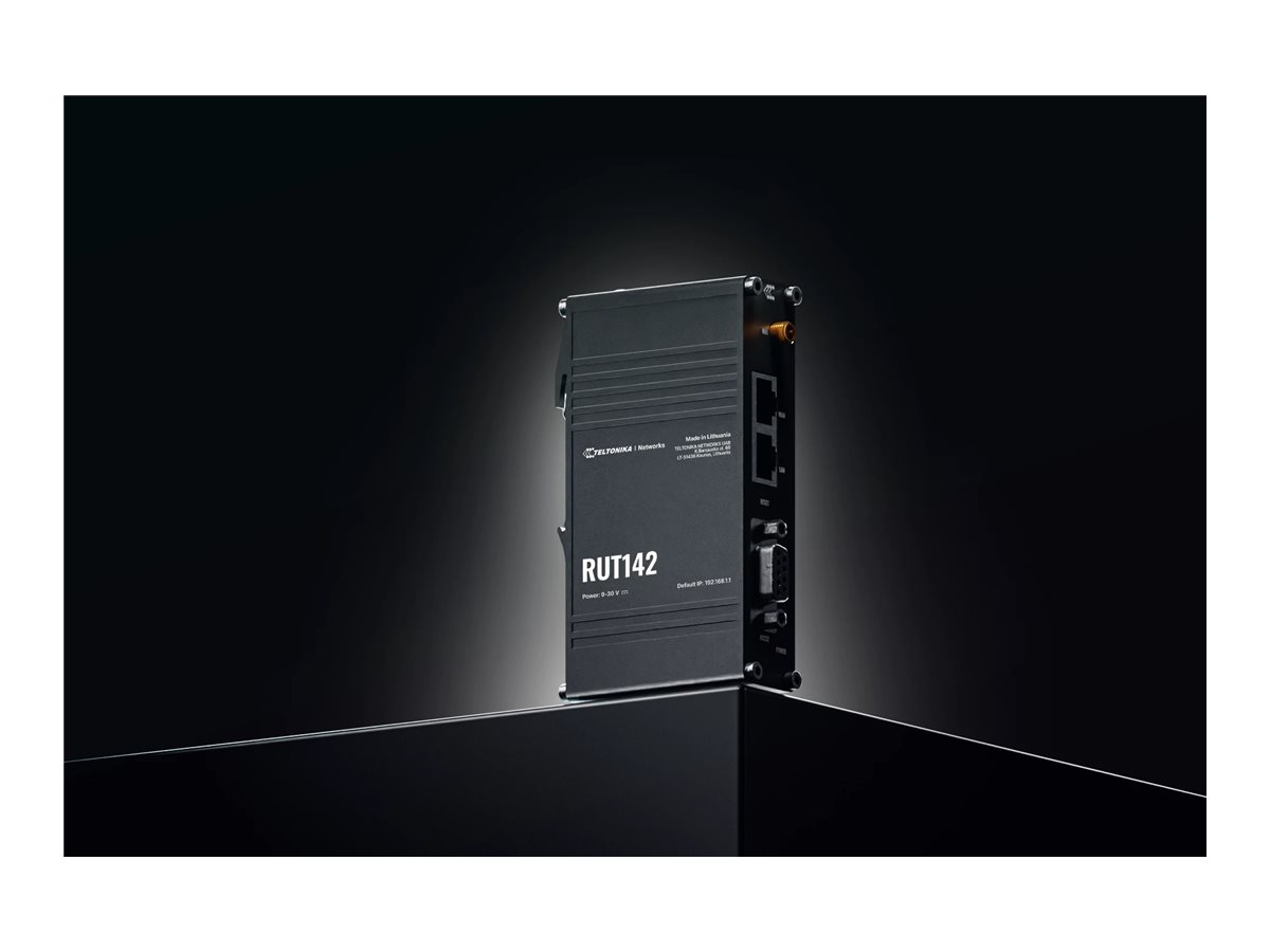 Ethernet Router with RS232 (RUT142000000) | RUT142 | 802.11n | 10/100 Mbit/s | Ethernet LAN (RJ-45) ports 1 | Mesh Support No | MU-MiMO No | No mobile broadband - Image 8