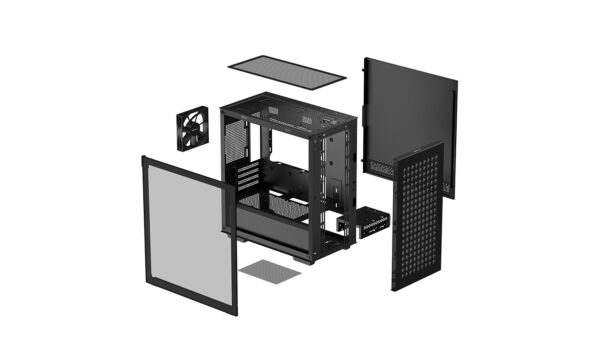 Deepcool | CH370 | Side window | Black | Micro ATX | Power supply included No | ATX PS2 - Image 12