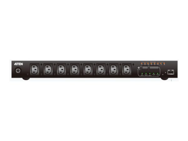 Aten PE8108G-ATA-G 8-Port Intelligent 1U ECO Power Distribution Unit (PDU), Metered & Switched by Outlet (8 x C13) 10Amp | Aten