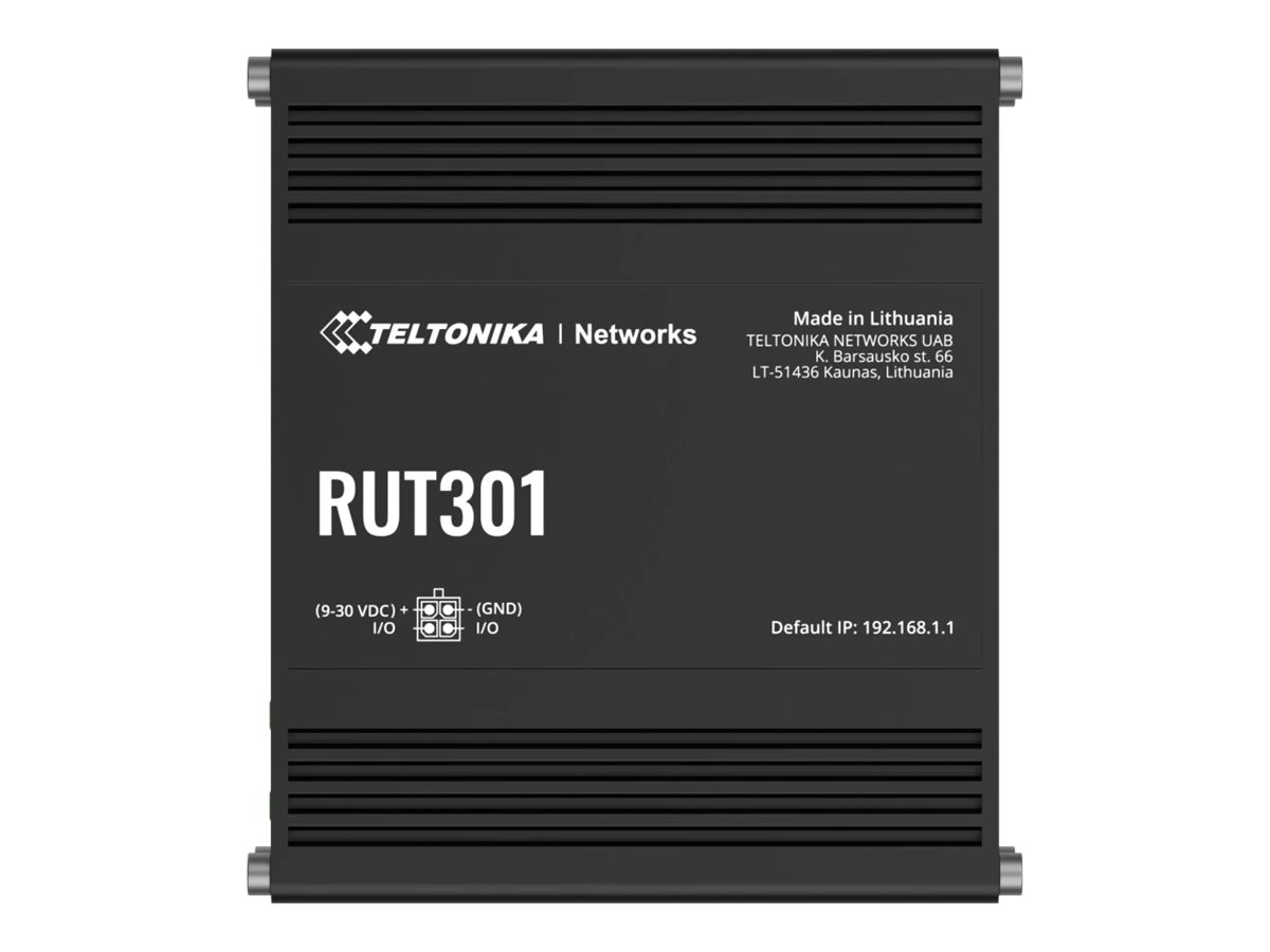 Ethernet Router | RUT301 | No Wi-Fi | 10/100 Mbit/s | Ethernet LAN (RJ-45) ports 5 | Mesh Support No | MU-MiMO No | No mobile broadband - Image 3