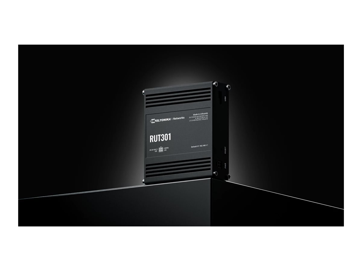 Ethernet Router | RUT301 | No Wi-Fi | 10/100 Mbit/s | Ethernet LAN (RJ-45) ports 5 | Mesh Support No | MU-MiMO No | No mobile broadband - Image 7