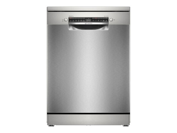 Dishwasher | SMS4EMI06E | Free standing | Width 60 cm | Number of place settings 14 | Number of programs 6 | Energy efficiency class B | Display | AquaStop function | Silver inox - Image 2