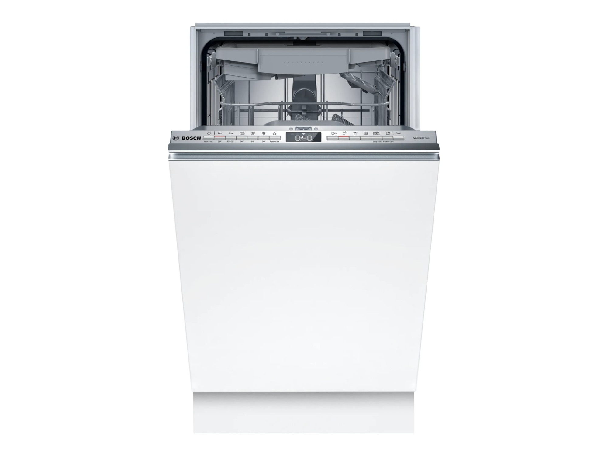 Dishwasher | SPV4HMX10E | Built-in | Width 45 cm | Number of place settings 10 | Number of programs 6 | Energy efficiency class E | Display | AquaStop function | White - Image 2