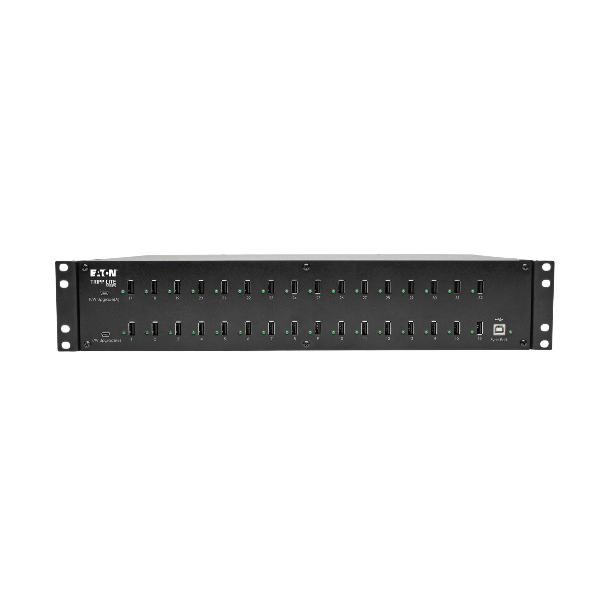 Tripp Lite 32-Port USB Charging Station with Syncing, 230V, 5V 80A (400W) USB Charger Output, 2U Rack-Mount | U280-032-RMINT - Image 4