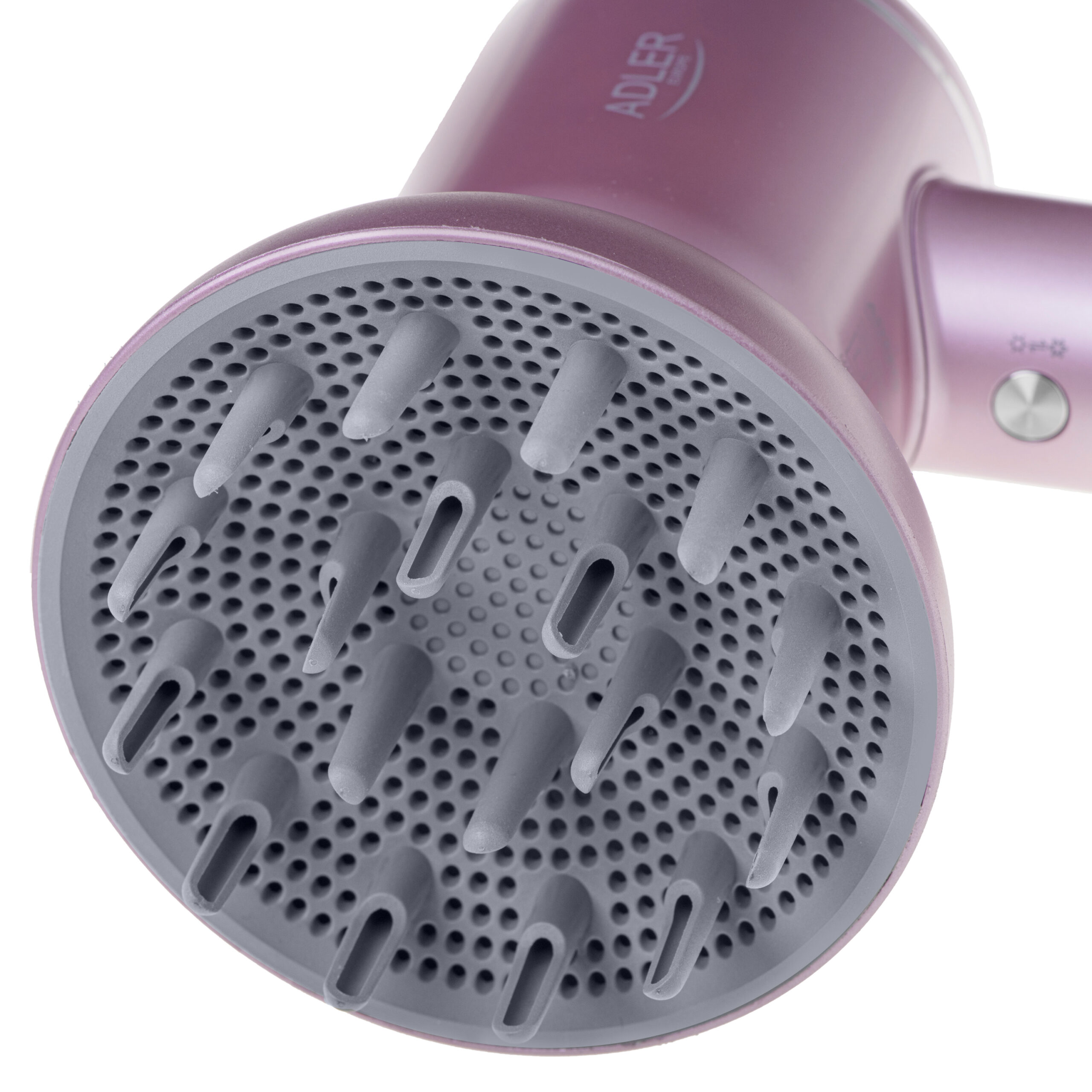 Adler Hair Dryer | AD 2270p SUPERSPEED | 1600 W | Number of temperature settings 3 | Ionic function | Diffuser nozzle | Pink - Image 4