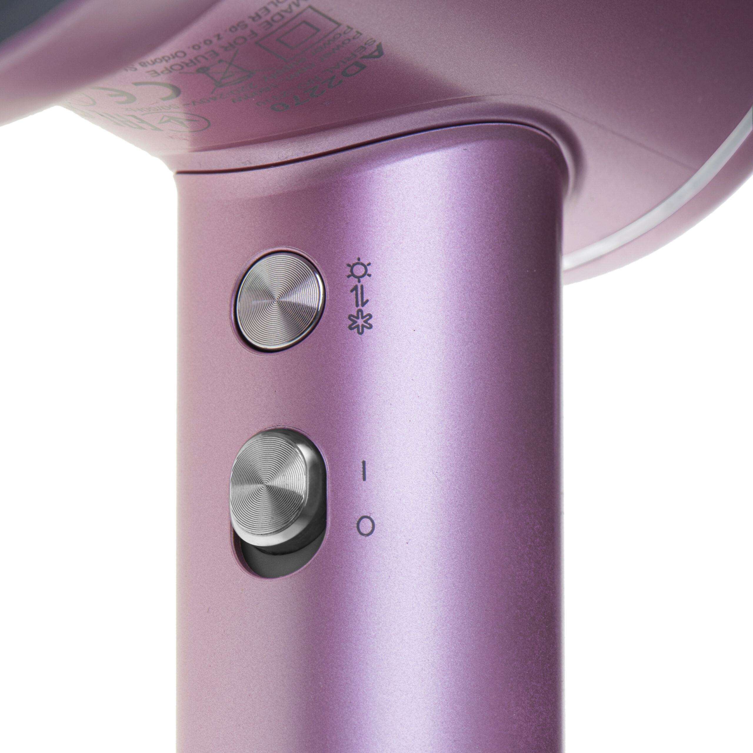 Adler Hair Dryer | AD 2270p SUPERSPEED | 1600 W | Number of temperature settings 3 | Ionic function | Diffuser nozzle | Pink - Image 5