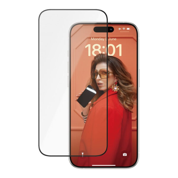 PanzerGlass | Screen protector | Apple | iPhone 15 Pro | Glass, Ceramic | Transparent | Ultra-Wide Fit w. EasyAligner