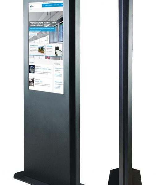 EDBAK Floor stand | IDS07.49 Indoor Infokiosk Without Glass for 49" Monitor | Black