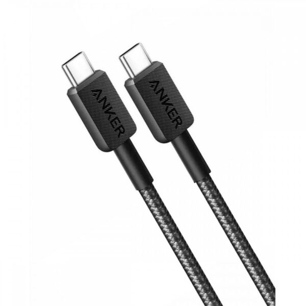 Anker 310 Braided Nylon Cable, Black | A81D6H11 | USB-C to USB-C