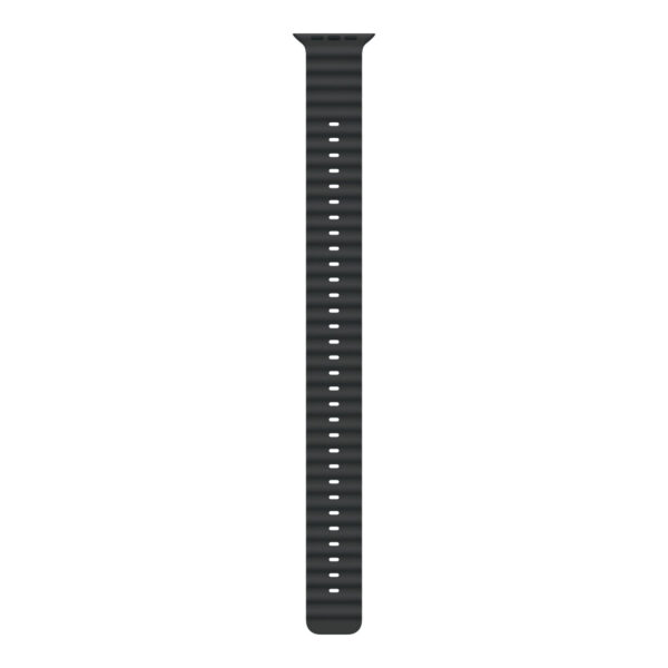 Apple | 49mm Black Ocean Band Extension - Natural Titanium Finish