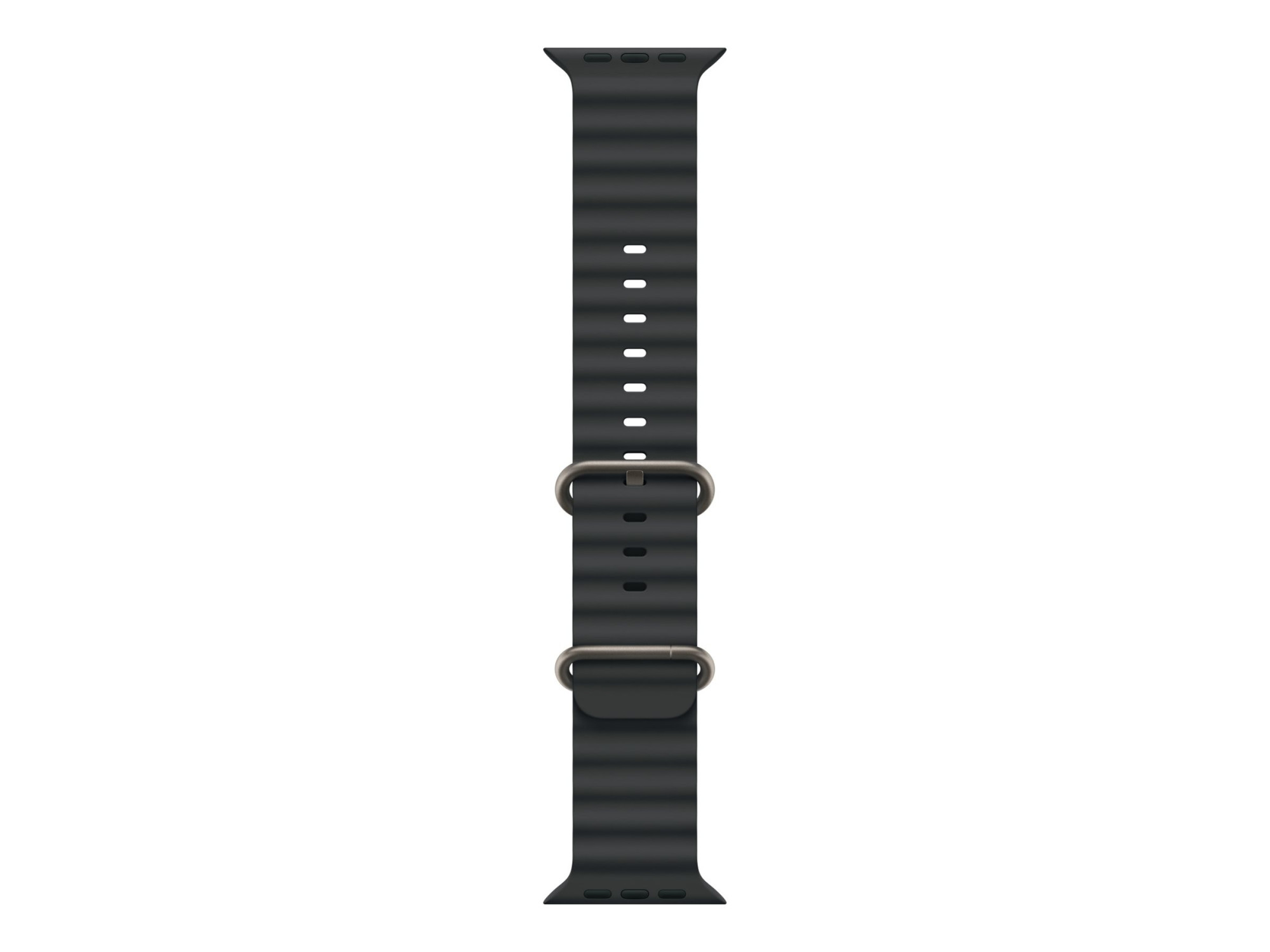 Apple | 49mm Black Ocean Band - Natural Titanium Finish