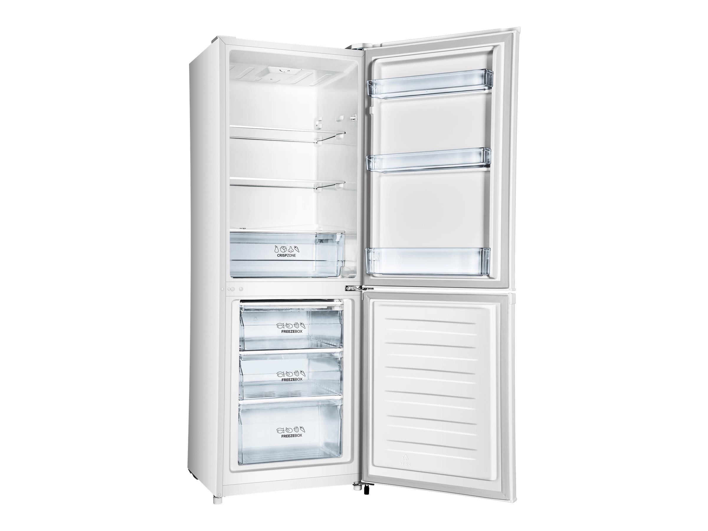 Gorenje Refrigerator | RK4162PW4 | Energy efficiency class E | Free standing | Combi | Height 161.3 cm | Fridge net capacity 159 L | Freezer net capacity 71 L | 39 dB | White - Image 3