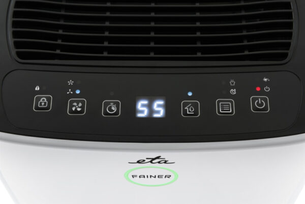 ETA Dehumidifier | ETA263090000 Fainer | Power 180 W | Suitable for rooms up to 150 m³ | Suitable for rooms up to 60 m² | Water tank capacity 2 L | White - Image 5