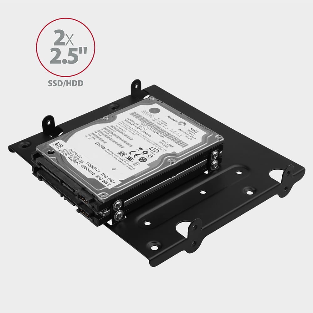 AXAGON Metal frame for mounting four 2.5" disks or two 2.5" disks and one 3.5" disk in a 5.25" position | RHD-435 - Image 3