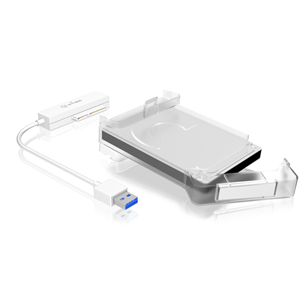 Raidsonic | ICY BOX | Adapter cable with protective a cover for 2.5" SATA hard disks to USB 3.0, blue Access LED | SATA | USB 3.0 | 2.5" - Image 3