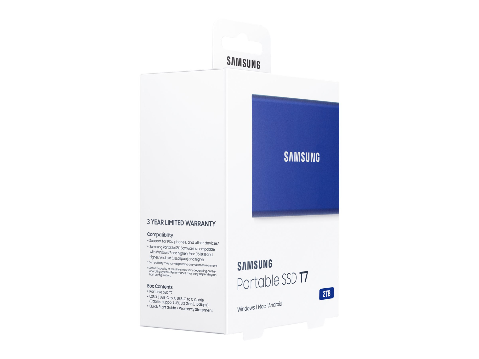 Portable SSD | T7 | 2000 GB | N/A " | USB 3.2 | Blue - Image 17