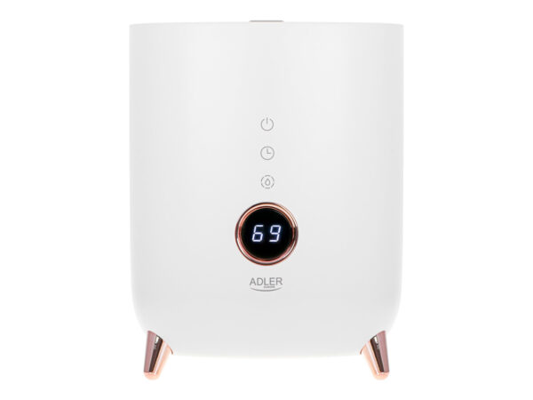 Adler | AD 7972 | Humidifier | 23 W | Water tank capacity 4 L | Suitable for rooms up to 35 m² | Ultrasonic | Humidification capacity 150-300 ml/hr | White - Image 2