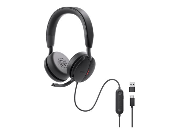 Dell | Pro On-Ear Headset | WL5024 | Built-in microphone | Wireless | Black | ANC - Image 3