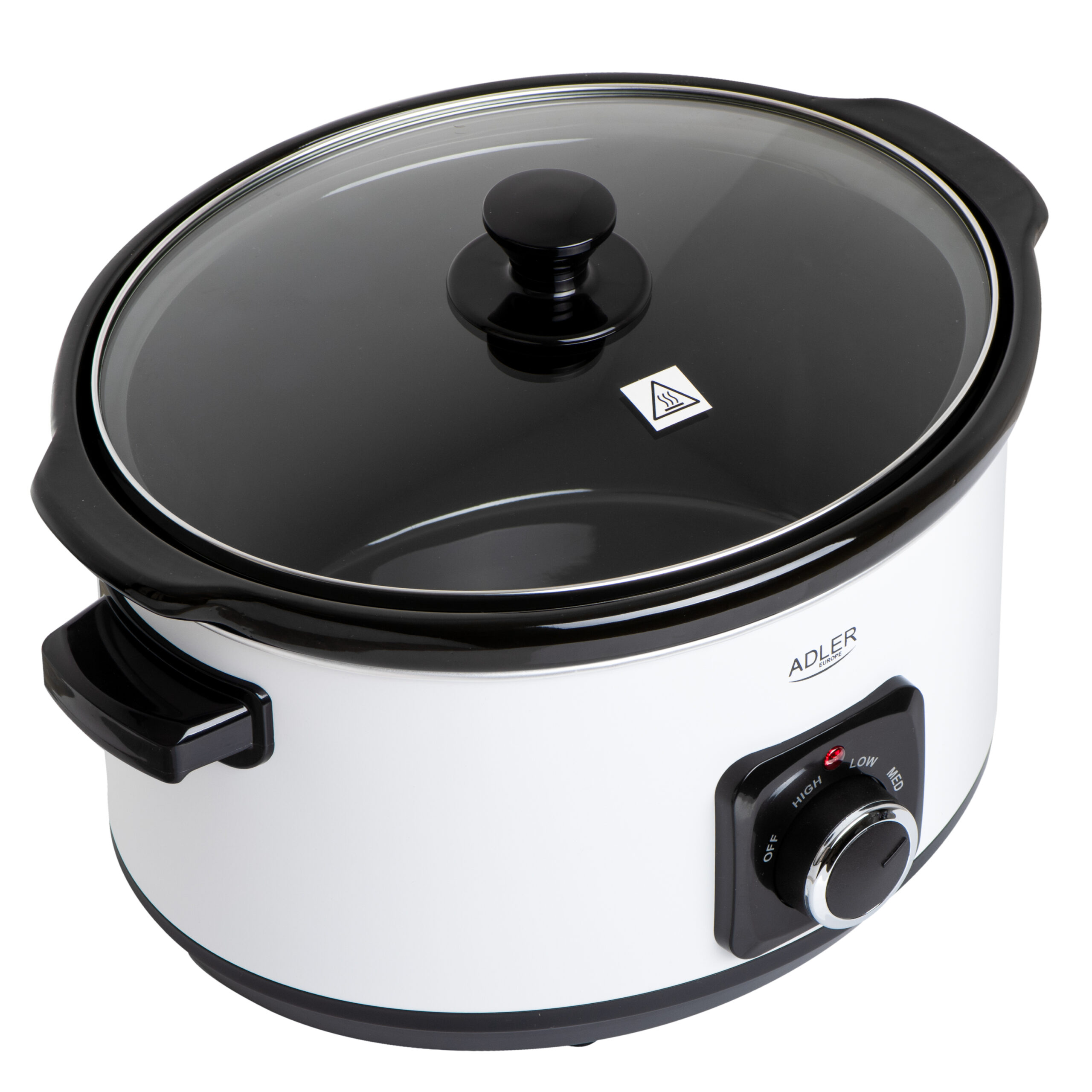 Adler | Slow Cooker | AD 6413w | 290 W | 5.8 L | Number of programs 3 | White - Image 3