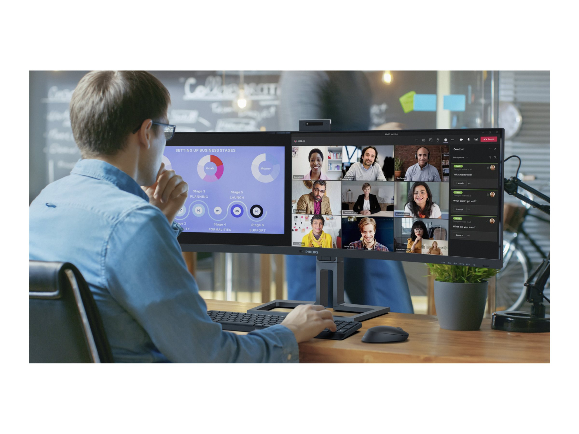 Philips | Curved Business Monito | 45B1U6900CH/00 | 44.5 " | VA | QHD | 32:9 | 60 Hz | 4 ms | 5120 x 1440 | 450 cd/m² | HDMI ports quantity 2 - Image 35