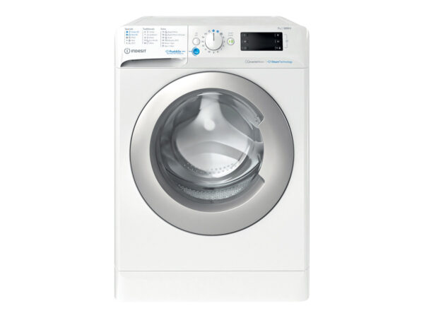 INDESIT | Washing machine | BWE 71295X WSV EE | Energy efficiency class B | Front loading | Washing capacity 7 kg | 1200 RPM | Depth 57.5 cm | Width 59.5 cm | Big Digit | White - Image 2