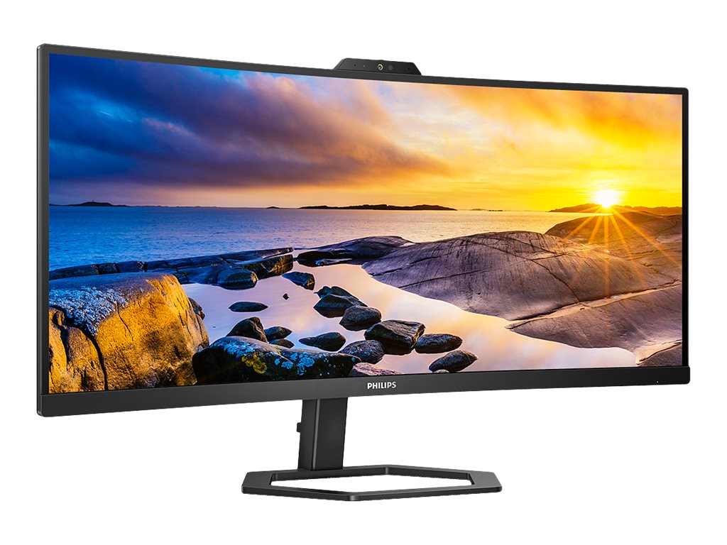 Philips | Monitor with Windows Hello Webcam | 34E1C5600HE/00 | 34 " | VA | 21:9 | 100 Hz | 4 ms | 3440 x 1440 pixels | 300 cd/m² | HDMI ports quantity 1 | Black | Warranty 36 month(s) - Image 5