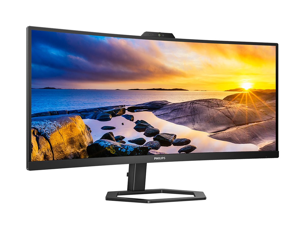 Philips | Monitor with Windows Hello Webcam | 34E1C5600HE/00 | 34 " | VA | 21:9 | 100 Hz | 4 ms | 3440 x 1440 pixels | 300 cd/m² | HDMI ports quantity 1 | Black | Warranty 36 month(s) - Image 6