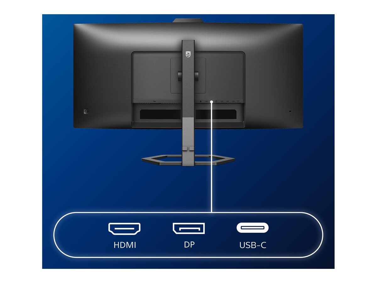 Philips | Monitor with Windows Hello Webcam | 34E1C5600HE/00 | 34 " | VA | 21:9 | 100 Hz | 4 ms | 3440 x 1440 pixels | 300 cd/m² | HDMI ports quantity 1 | Black | Warranty 36 month(s) - Image 17
