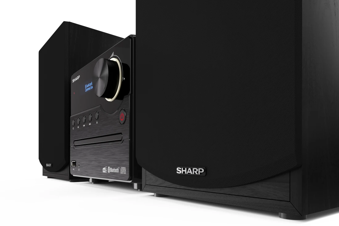 Sharp XL-B517D(BK) Hi-Fi Micro System, CD/FM/USB/Bluetooth v5.0, Aux-in, 45W, Black | Sharp | Hi-Fi Micro System | XL-B517D(BK) | Black | USB port | AUX in | Bluetooth | CD player | FM radio | Wireless connection - Image 5