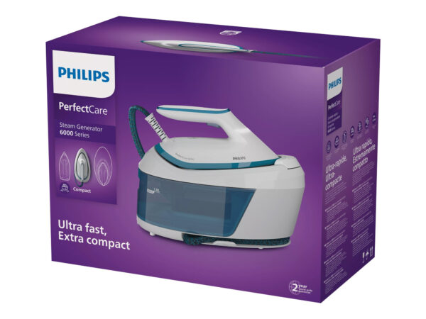 Philips | Steam Generator | PSG6022/20 PerfectCare | 2400 W | 1.8 L | 6.5 bar | Auto power off | Calc-clean function | White/Blue - Image 11