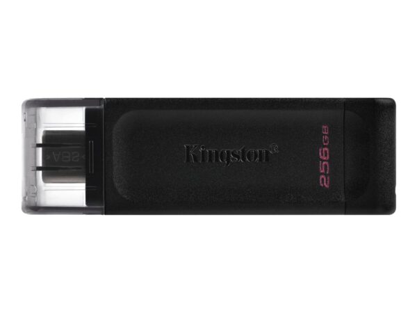 Kingston | USB Flash Drive | DataTraveler 70 | 256 GB | USB 3.2 Gen 1 Type-C | Black - Image 2